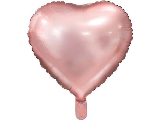 Folieballon Hjerte, Rose Gold