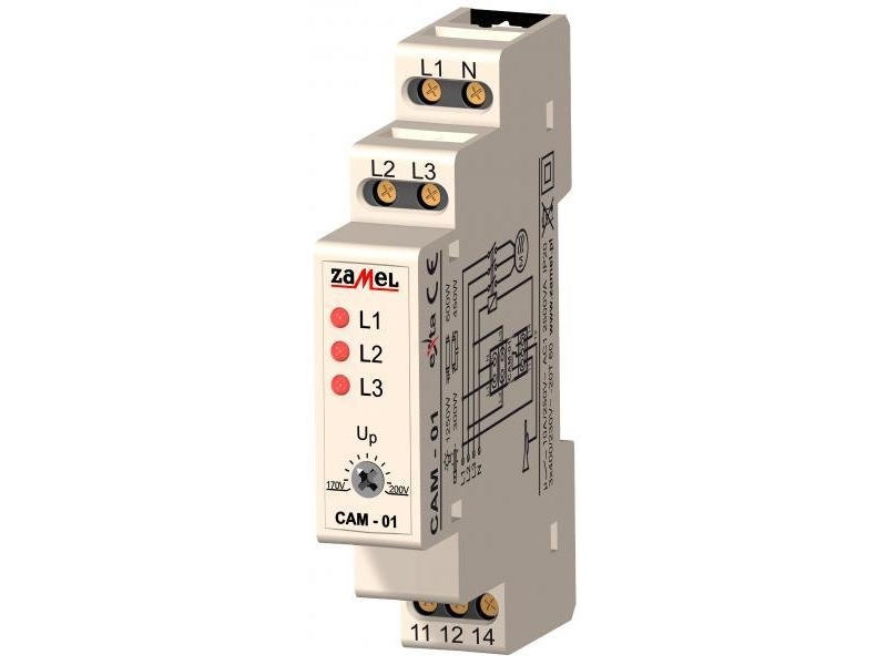 Zamel Fasesensor For Asymmetri Faz 230/400V Ac Cam-01