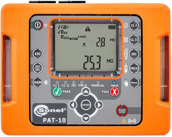 Sonel PAT-sikkerhedsmåler til elektrisk udstyr PAT-10 (WMPLPAT10)