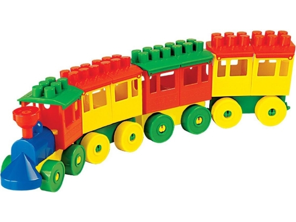 Polesie-Lokomotive Mit Drei Waggons (36711)
