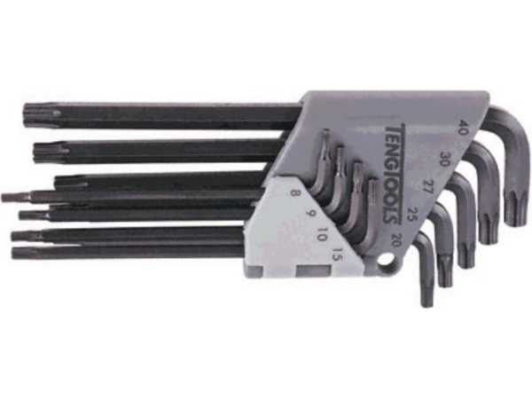 Teng Tools Sæt Af Bits Torx Indvendig L T8–T40 M/ Hul, 9 Stk. (116600107)