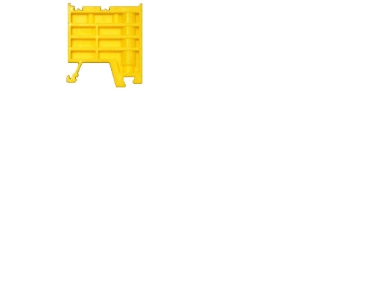 Halter Für Schiene Ku-2 Gelb A44-2011