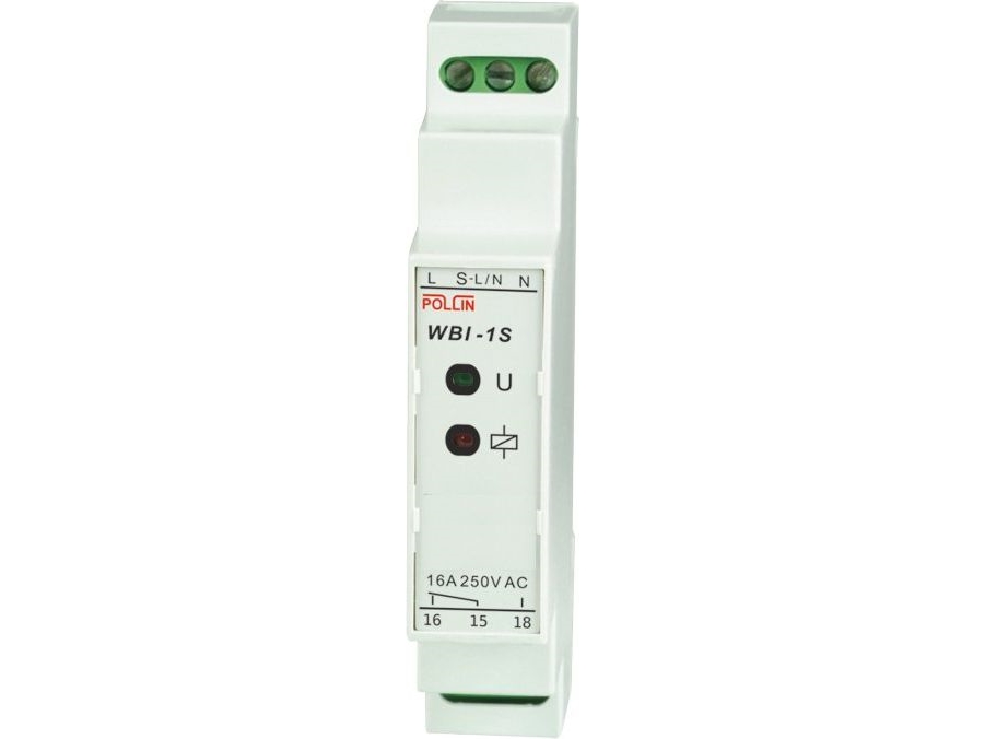 Pollin universal bistabil relæ 1P 16A 230V TH35 (WBI-1S)