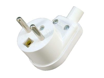 Vinkelstik Wt-16 2P+Z 16A Hvid
