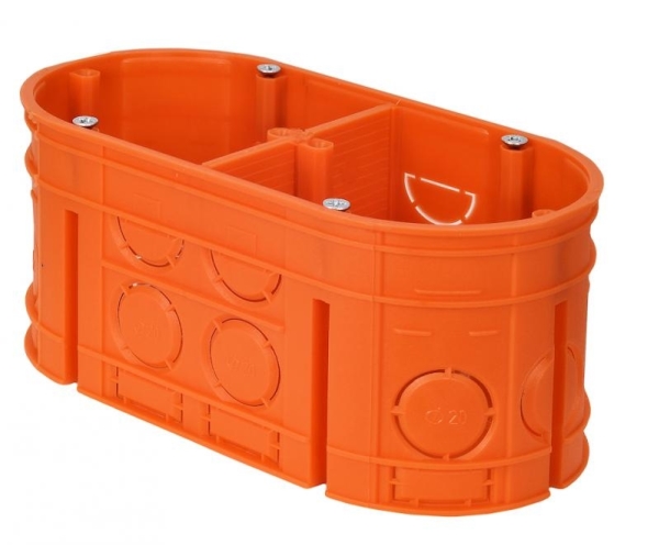 Simet Unterputzdose Simet 60F 33160008 60Mm Doppelt Orange