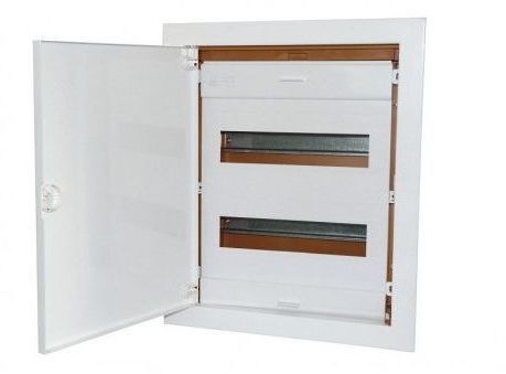 Pawbol Modulare Schalttafel 2X12 Unterputz Mit Metalltür Ip40 N+Pe (C.1524)