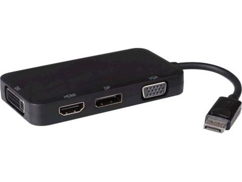 Premiumcord Adapter Displayport - Dp + Hdmi + Dvi + Vga , 1080P, 4K*2K