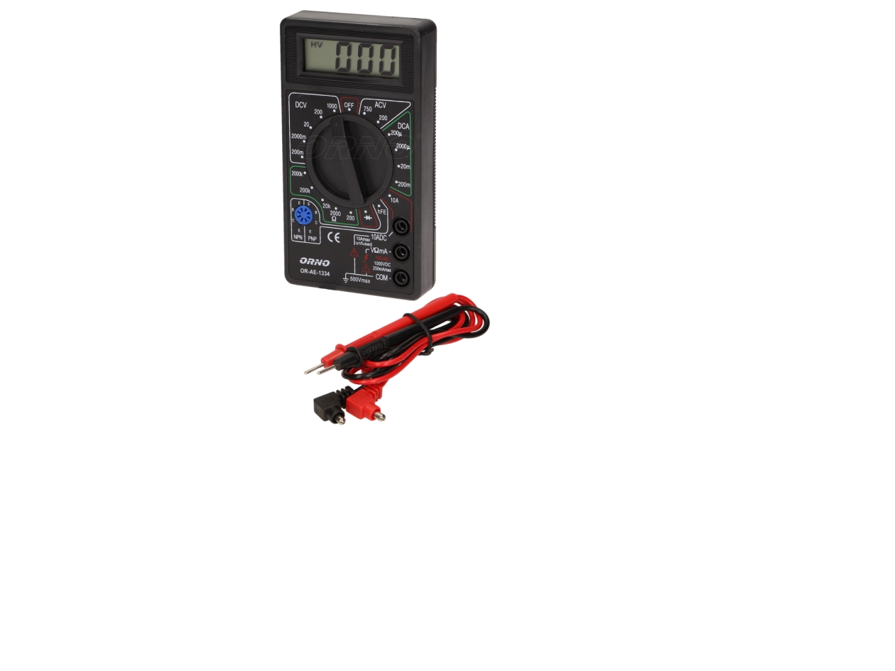 Orno universalmätare multimeter 200-750V AC 200mV-1000V DC | EL Artiklar - Verktyg för EL - Mätutrustning för miljö | GameStuff