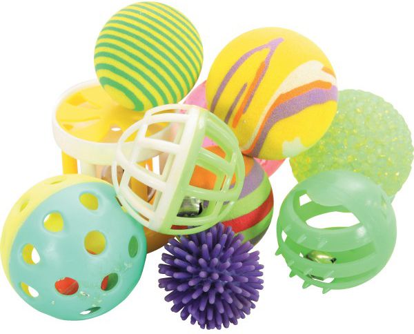 Zolux Katzenspielzeug - Set Mit 10 Verschiedenen 4 Cm