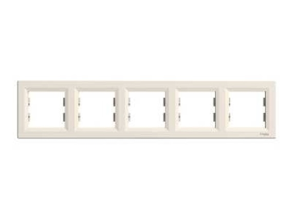 Schneider Electric Asfora Horisontell 5gångs Ram Creme Eph5800523