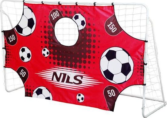 Nils Extreme BR240P 2-i-1 mål med net og panel til fodboldmål 240x150 cm NILS