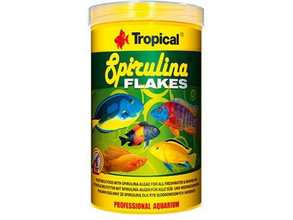 Tropisk Spirulina Flager Foder Til Fisk 250 Ml