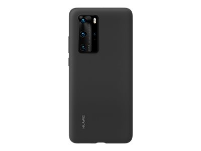 Huawei Case - Taschenabdeckung Til Mobiltelefon - Silikongummi - Sort - Für Huawei P40 Pro