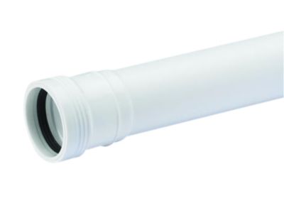 Wafix Pp Afløbsrør Med Muffe 50 X 1000 Mm Hvid