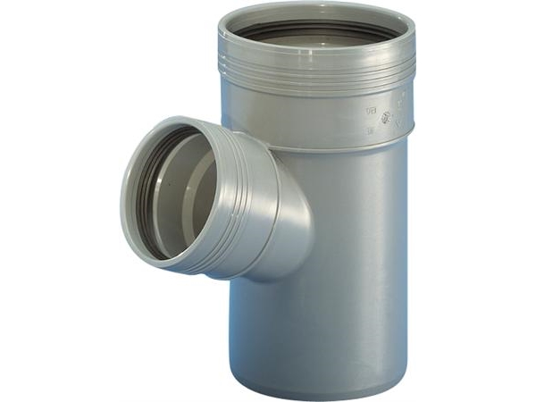 Wavin Wafix grenrør, 67,5°, Ø110x110 mm, plast, hvid