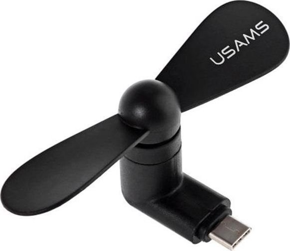 Usams Usams Pinwheel Usb-C Ventilator, Sort/Sort, Tcmf01 (Us-Zb010)