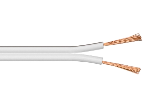 Goobay 67749, Kuparipinnoitettu alumiini (CCA), 50 m, Valkoinen