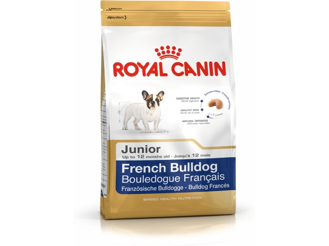 Royal Canin French Bulldog Junior, Hundehvalp, Fjerkræ, Ris, Grøntsag, 1 kg, Fransk Bulldog, Medium (11 - 25 kg), A, Vitamin B1, Vitamin B2, Vitamin B3, Vitamin B5, Vitamin B9 (folinsyre),...