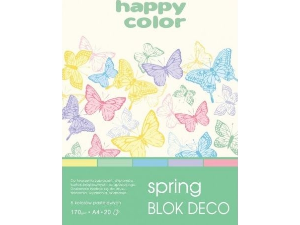 Happy Color Blok A4 20 ark farvet
