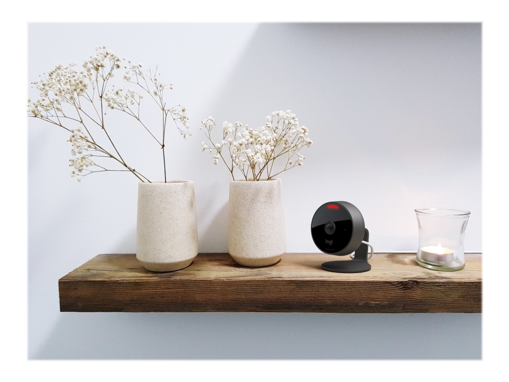 Logitech® | Circle View - Netværksovervågningskamera - udendørs, indendørs - vejrbestandig - farve (Dag/nat) - 1920 x 1080 - 1080p - audio - trådløs - WiFi