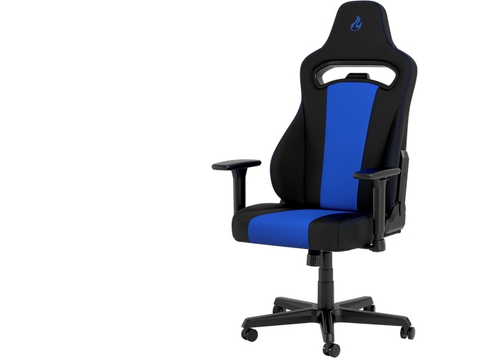 Nitro Concepts E250, Polstret Sæde, Polstret Ryglæn, Sort, Blå, Sort, Blå, Stof, Skum, Stof, Skum