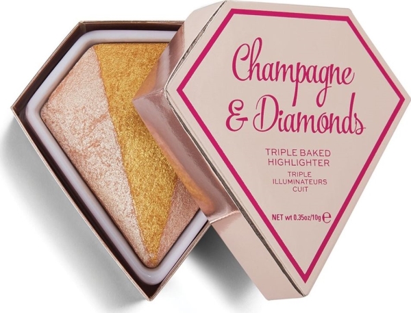I Heart Revolution Diamond Triple Baked Highlighter Champagne & Diamonds - 10G