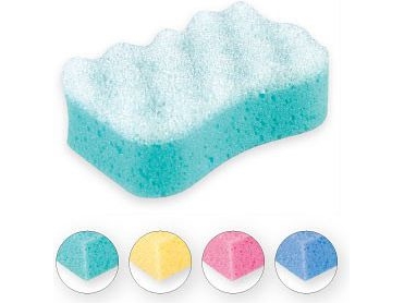 TOP CHOICE bath sponge butterfly/4 colors/