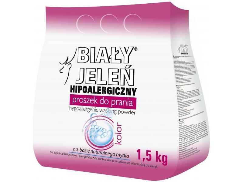 Weißes Jeleń Hypoallergenes Waschpulver Farbe 1,5Kg (Bjń000014)