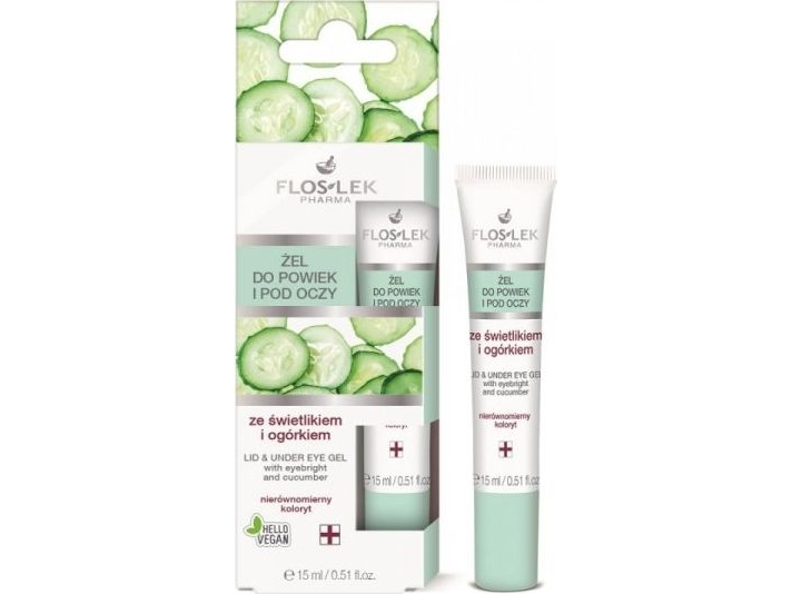 Floslek Eye And Under Eye Gel With Eyebright And Cucumber 15Ml