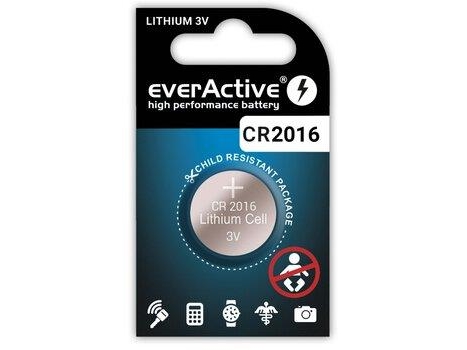 Ličio Baterija Cr2016 3V Everactive 5 Vnt