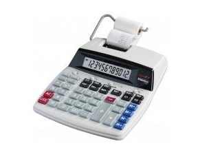 Genie D69 Plus, Desktop, Druckrechner, 12 Ziffern, Display Klappbar, Ac/Dc, Grau