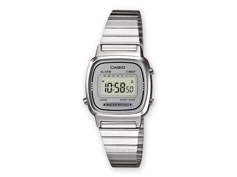 Casio LA670WEA-7EF, Vanntett, Chronometer, Elektronisk