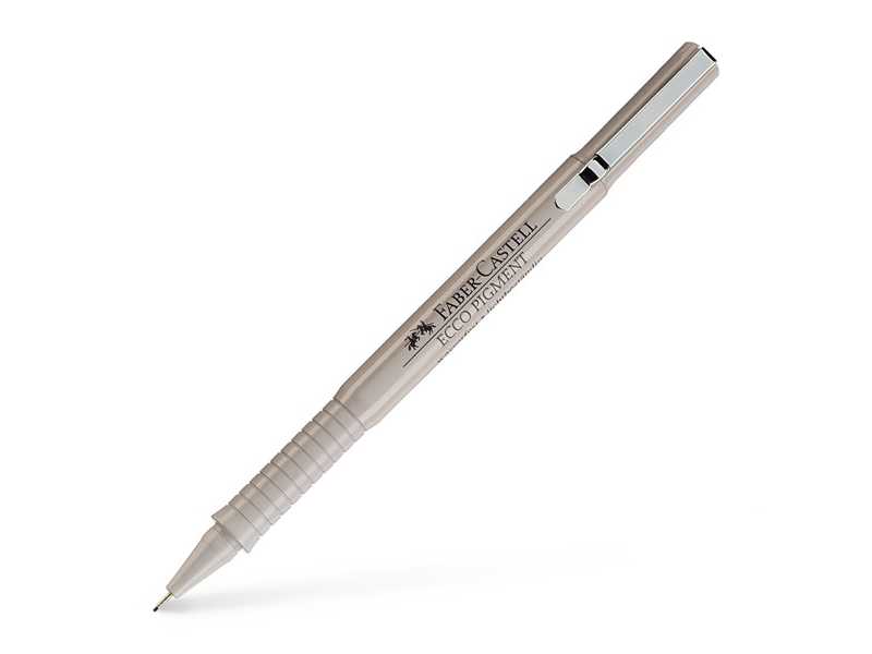 Faber-Castell Ecco Pigment, Fin, Sort, Projektilspids, 0,7 Mm, Rund, Polypropylen (Pp)