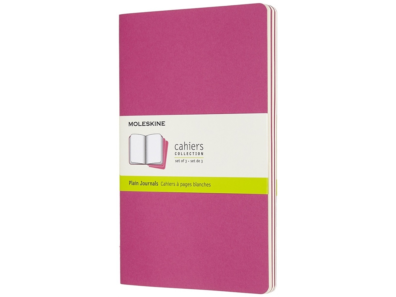 Moleskine Cahier, Monokromatisk, Lyserød, 80 ark, 70 g/m², Indbundet, Universel