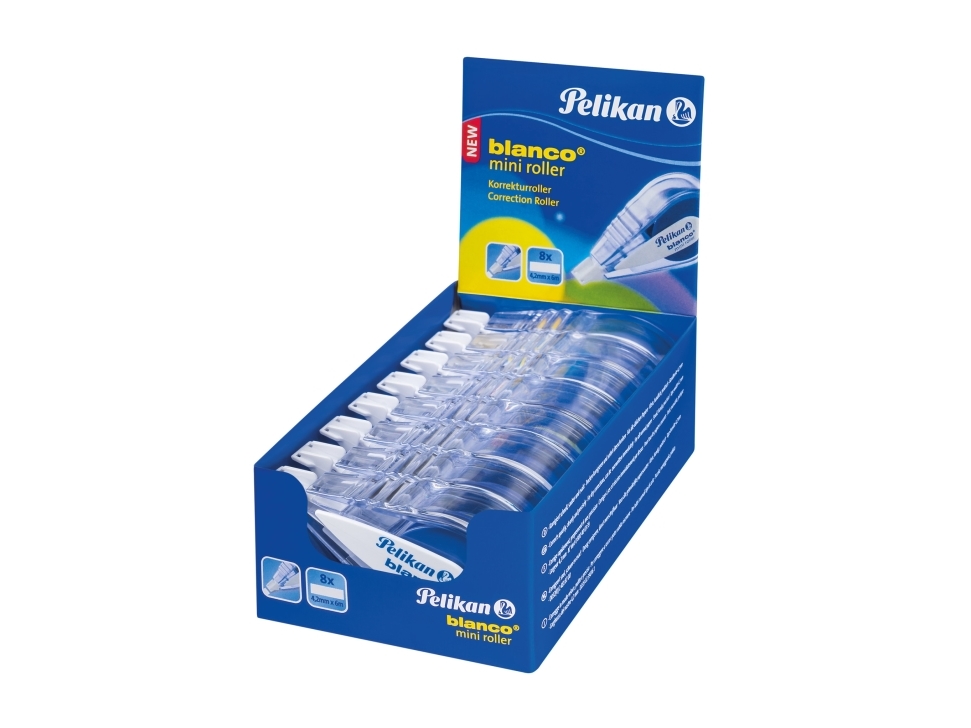 Pelikan 340505, Multifärg, 6 m, 4,2 mm, Butiksställ, 8 styck | Skrivredskap - Korrigeringsprodukter - Korrigeringsroller | GameStuff