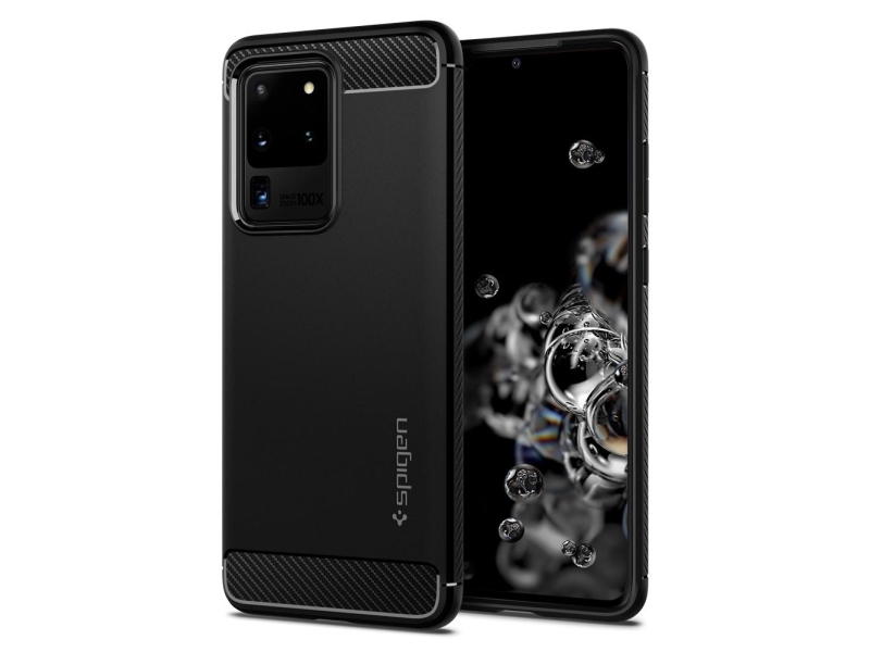 Spigen Rugged Armor Omslag Samsung Galaxy S20 Ultra 17 5 Cm 6.9  " Svart