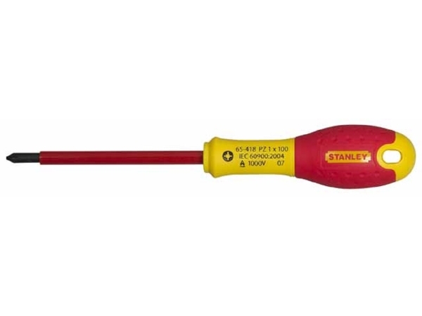 Stanley Fatmax Schraubendreher Pozidrive Isoliert, 100 Mm