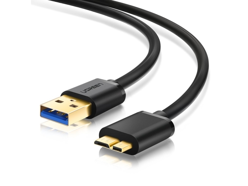 Ugreen 10840, 0,5 M, Micro-Usb A, Micro B, Usb 3.2 Gen 1 (3.1 Gen 1), Stecker/Stecker, Schwarz