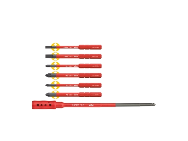 Wiha 36079, 6 Stück(E), Hex (Metrisch), Phillips, Pozidriv, Schlitz, Ph 1, Ph 2, Pz 1, Pz 2, 4,5.5 Mm, 109 G