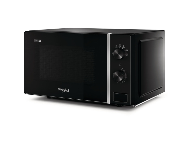 Whirlpool MWP 101 B, Bordplade, Solo mikroovn, 20 L, 700 W, Dreje, Sort