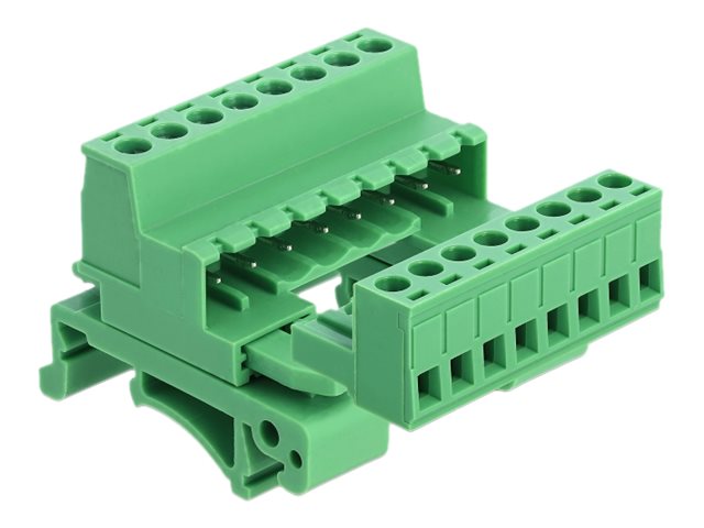 Delock - Stromkontakt-Adaptersatz - Grün