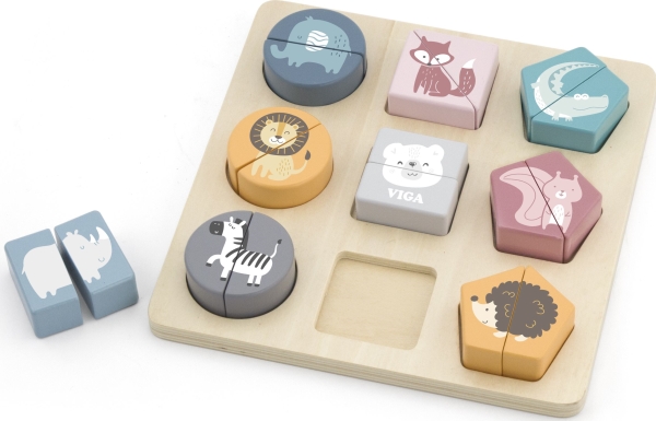 Viga Viga 44012 Polarb Puzzle 2In1 Puzzles - Formen