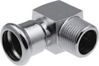 KAN-therm knæ 22xR3/4GZ kort stål press (1509070015)
