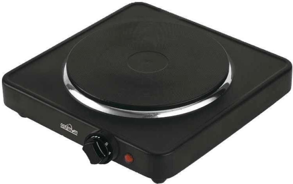 Elektrischer Tragbarer Herd 1-Kochstelle Pk-1546 Schwarz Optimum