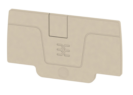 Weidmüller AEP 2C 4, Endeplade, 50 stk, Wemid, Beige, -60 - 130 °C, V0
