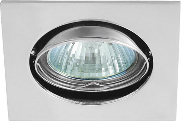 Forsænket halogen spot 12V MR16 GU5,3 50W krom (GXPL034)