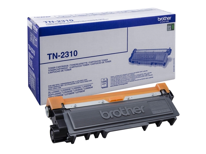 Brother TN2310 - Sort - - tonerpatron - for DCP-L2500, L2520, L2560, HL-L2300, L2340, L2360, L2365, MFC-L2700, L2720, L2740
