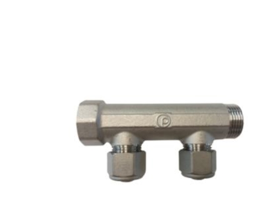 distributionsrör, 2 afg. - TEA, 16/12 mm, cc50, mässing 2 afg. | VVS Artiklar - Rör & Kopplingar - Pex rör och rördelar | GameStuff