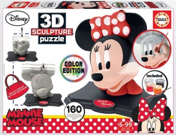 3D Puzzle Sculpture Minnie Color Edition