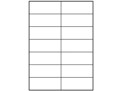 Logoetiketter 105mm x 42,4mm, A4, matt, vit, 10 st. | Papper & Emballage - Taggar - Flera etiketter | GameStuff